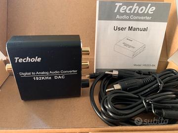 Techole DAC 192kHz – Convertitore audio digitale a