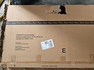 Gabbia per trasporto cani 122 cm × 74,5 x 80,50