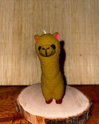 Candela alpaca in cera d’api