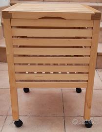 sgabello con contenitore 