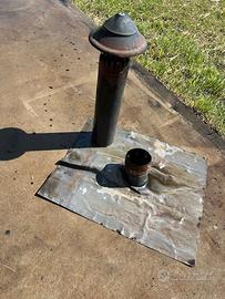 comignolo in rame per stufa pellet