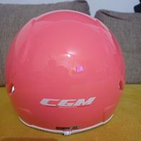 Casco CGM young 53-54 cm fluo rosa