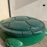 Sabbiera Tartaruga per Bambini con Coperchio