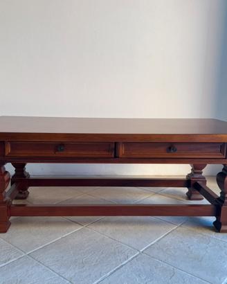 Tavolino per salotto in legno con cassetti