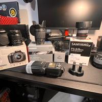 Canon Eos 1200D + Ottiche e accessori
