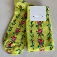Calze Gucci Long Roserie Socks Citron rose M New