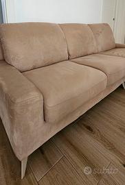 Divano con chaise longue dx beige