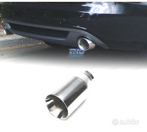 TERMINALE SCARICO TONDO 100 MM IN ACCIAIO INOX