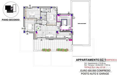 Appartamento di 117 m² con 4 locali e box auto a C