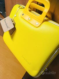 BOMBATA - BORSA  notebook/tab GIALLO/BLU NAVY