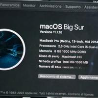 MACBOOK PRO RETINA 13,3 I5