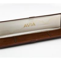 Scatola Avia Vintage Marrone Orologi Anni 60