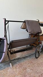 Dondolo da giardino reclinabile