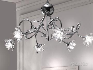 Lampadario e due lampade da tavolo