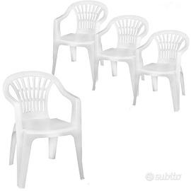 Sedie plastica impilabili