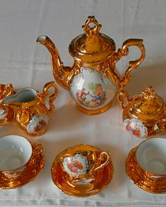 Servizio Caffè/Tè Bavaria oro zecchino 1964 mai us