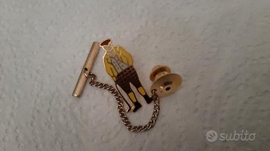 Pin fermacravatta inglese anni 50/60