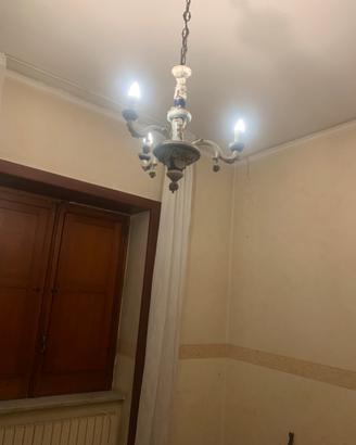 Lampadario ceramica di capodimonte