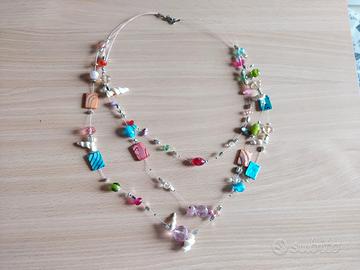 Collana tre fili conchiglie