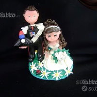 Sposi-PortaFoto Per Matrimonio Da Mettere In Torta