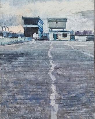 BERNARDO SICILIANO "New York" Tecnica mista/ tela