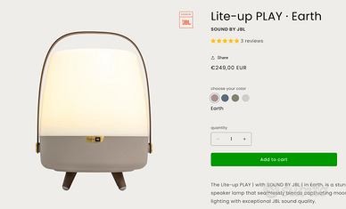 Kooduu Cassa JBL Lamapda Portabile  Nuovo