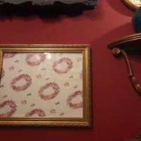 Cornice vintage originale '60 legno bolo Barocco