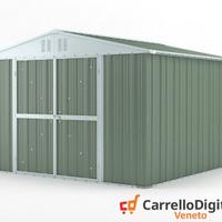 Box struttura lamiera Acciaio 327x307 verde