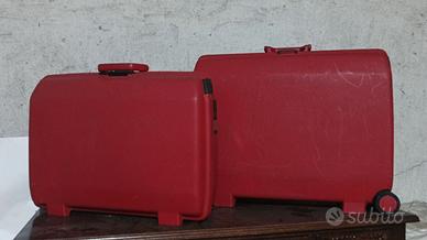 Tris Valigie Rigide Vintage Samsonite Rosse 80/90