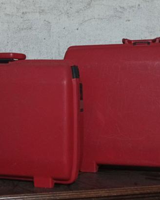 Tris Valigie Rigide Vintage Samsonite Rosse 80/90