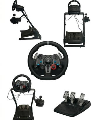 Logitech g29 + cambio + supporto