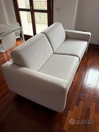 Divano letto doppia piazza in tessuto