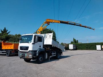 Man TGS 18.320 BL 4x4 gru e ribaltabile