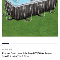 Piscina fuori terra best way 4,12 x 2,01