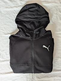 Felpa Puma con Cappuccio e Zip - Nero taglia S