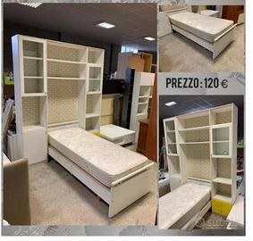 Mobile parete con letto singolo Usato S-289