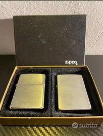 Coppia Zippo originali Bradford con scatola