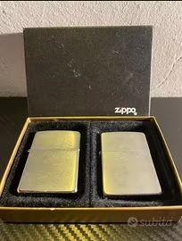 Coppia Zippo originali Bradford con scatola