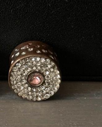 Charm Pandora cilindro brillantinato
