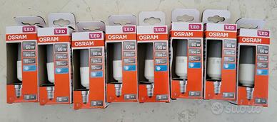 8 lampadine OSRAM LED E14 8W – nuove