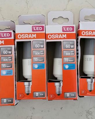 8 lampadine OSRAM LED E14 8W – nuove