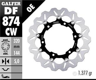 Disco freno anteriore GALFER DF874CW per TRIUMPH
