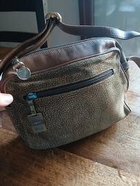 Tracollina Borbonese vintage in pelle e camoscio