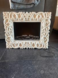 Camino elettrico 1800W chic bianco