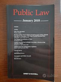 Rivista Public Law - Gennaio 2018 - Sweet & Maxwel