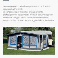 Veranda  per roulotte come nuova