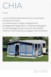 Veranda  per roulotte come nuova