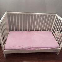 Lettino neonato ikea Gulliver con materasso