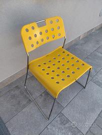 sedia vintage  gialla