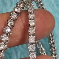 Set Tennis collana e bracciale d'argento
